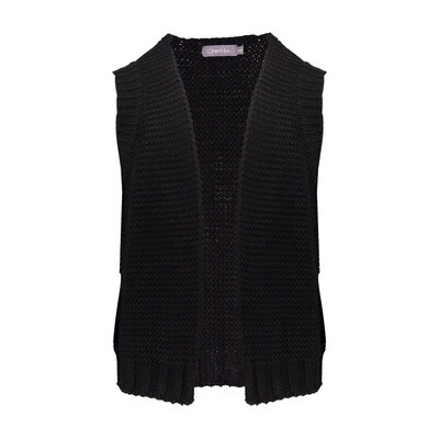 Geisha Gilet knit 000999 - black