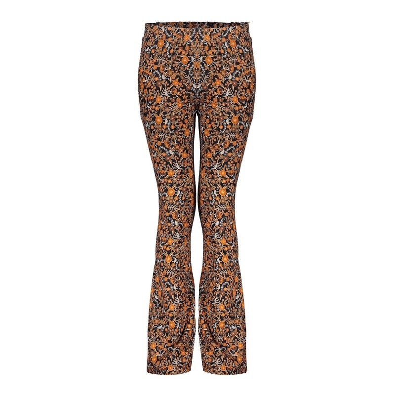 Geisha Legging AOP flowers  000999 - black/sand/camel