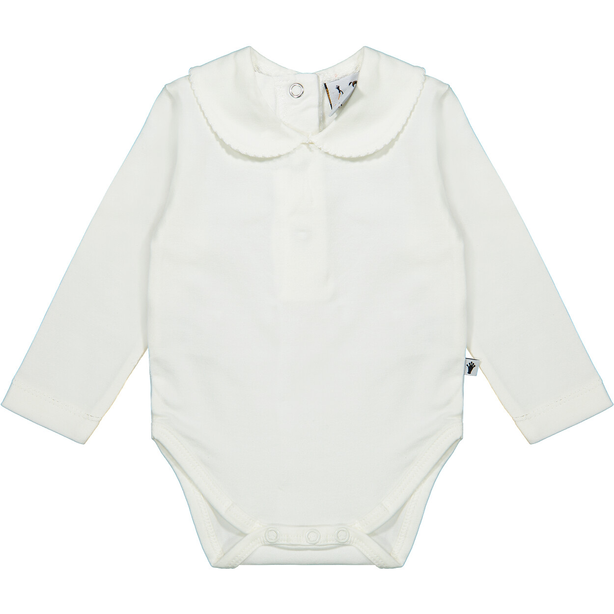 Klein Baby -Body Collar Girls L/S Off White KN045