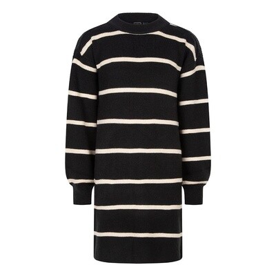 Indian blue jeans Knitwear Striped Dress Black