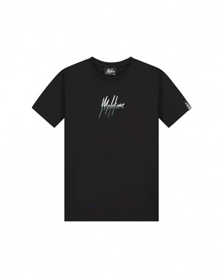 Malelions Junior Split Essentials T-Shirt Black/Dark green