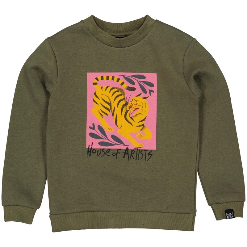 House of Artists  Sweater Olive HA31320040