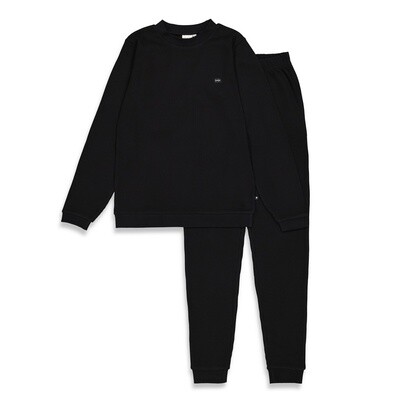 Feetje - Pyjama wafel - Family Edition Fancy Black