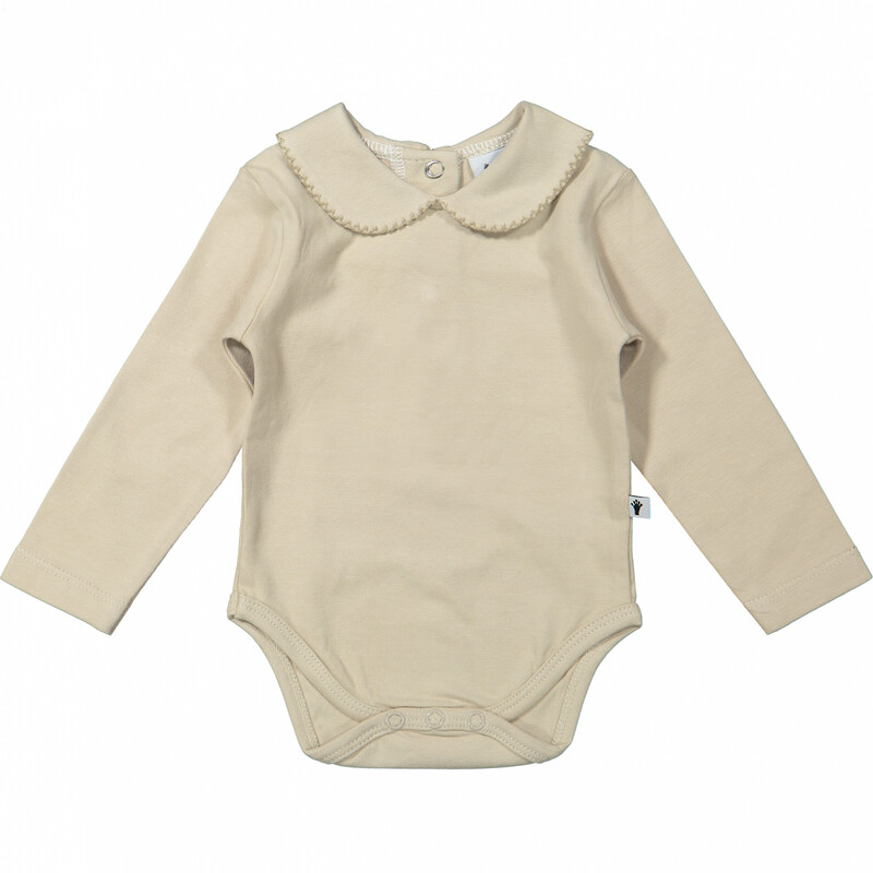 Klein Baby -Body Collar Girls L/S Oxford Tan Beige KN045