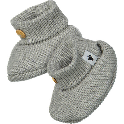 Klein Baby -Booties Grey Melange KN109
