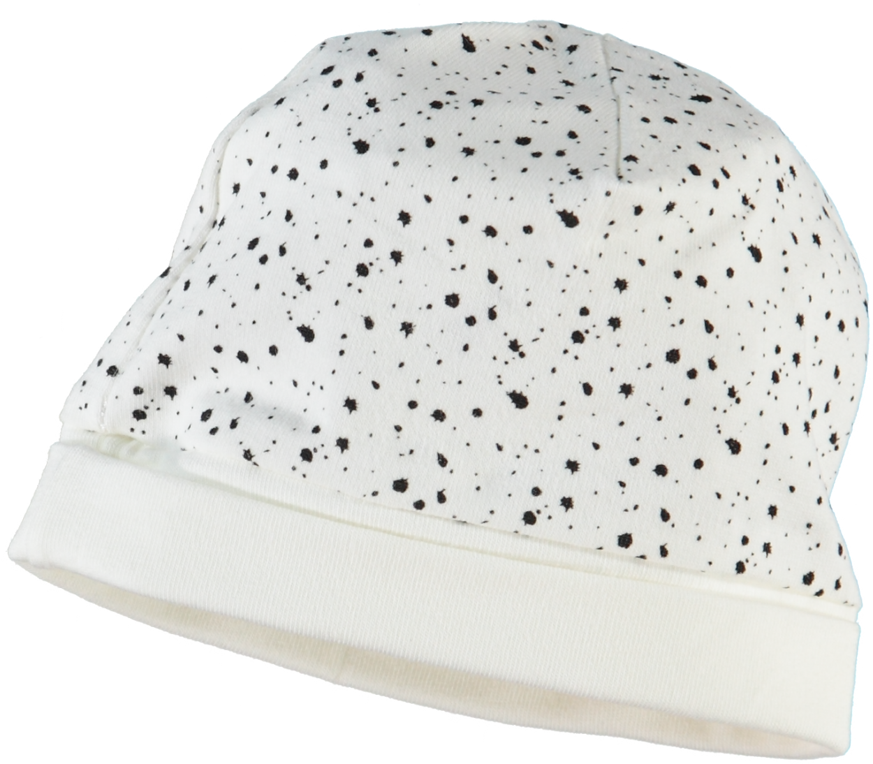 Klein Baby -Hat Off White/ Black dots KN019