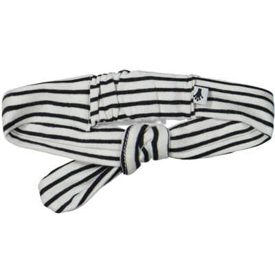 Klein Baby -Headband Off White/ Black Stripes KN020