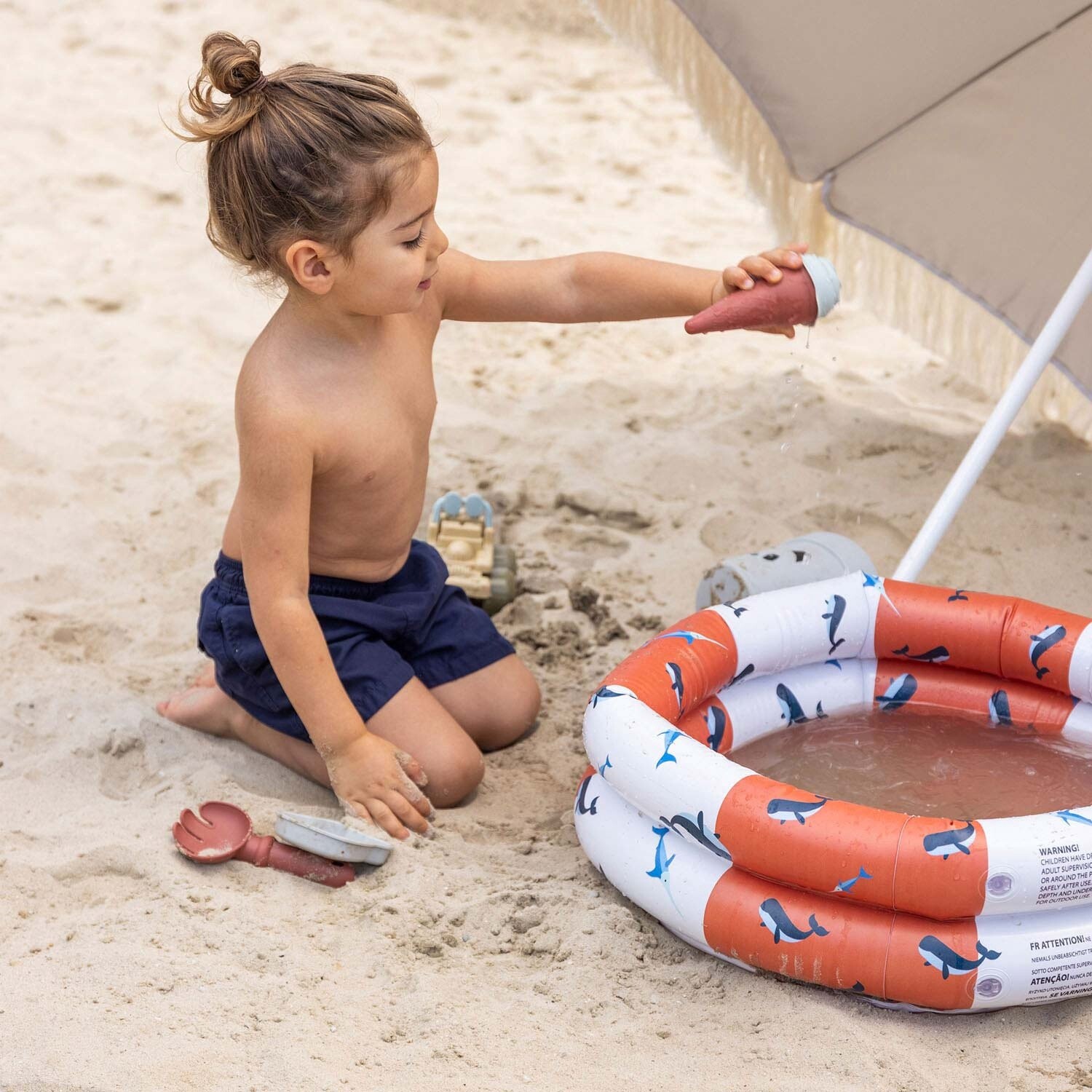 Swim Essentials - baby swimming pool whale 60 cm