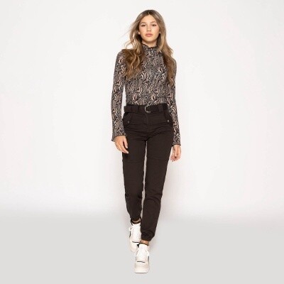 Frankie &amp; Liberty Feline Top 12 AOP