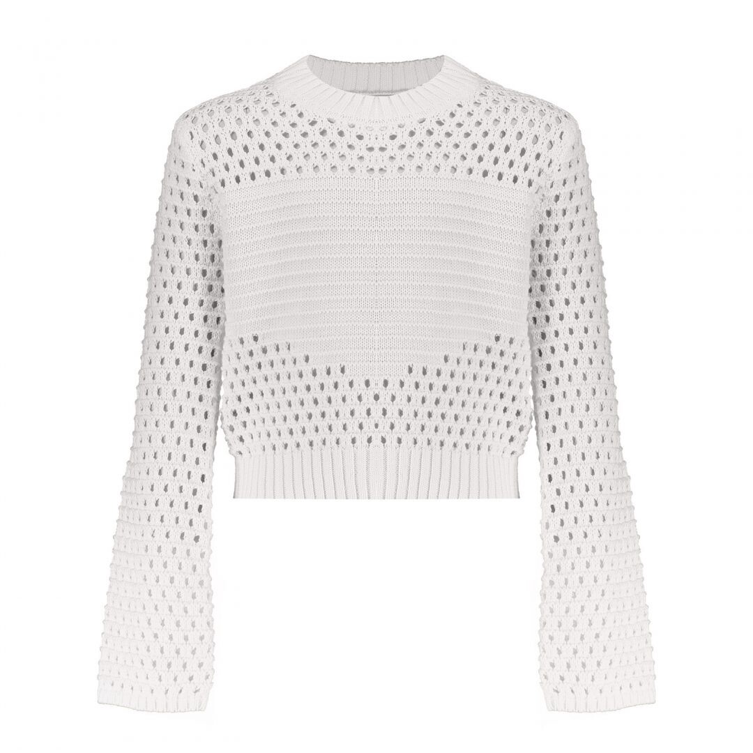 Frankie &amp; Liberty Hanna Knit 8 white