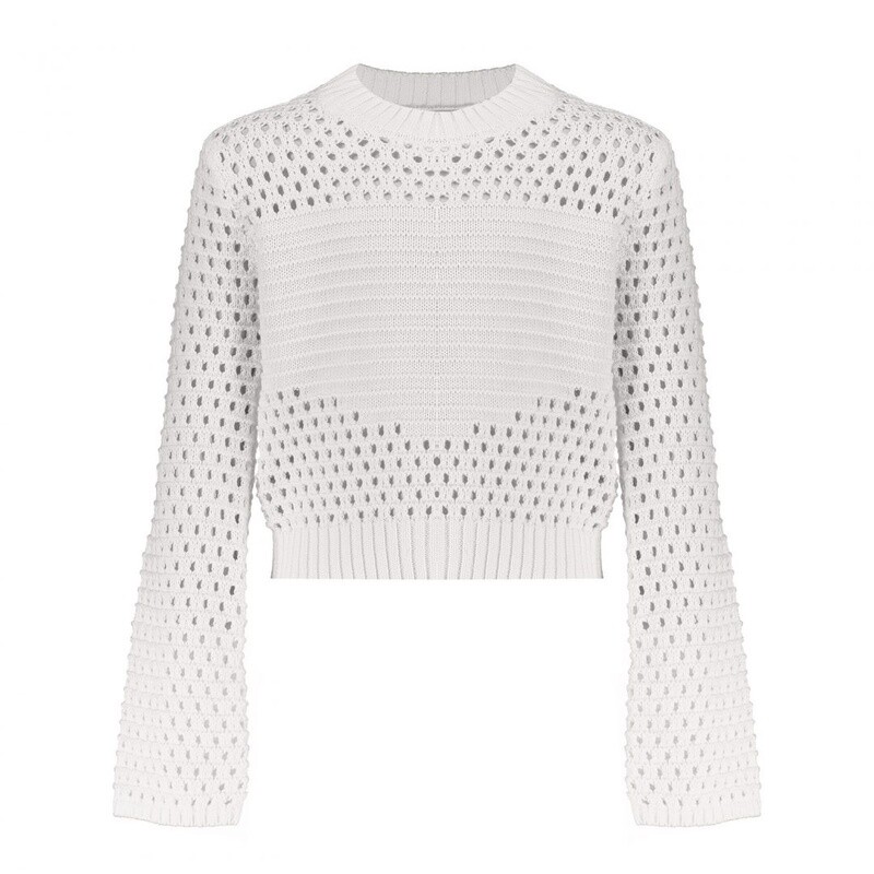 Frankie &amp; Liberty Hanna Knit 8 white