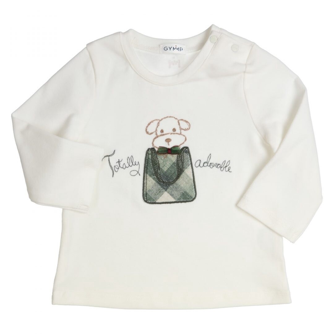 Gymp - LS EMBOIDERY TOTALLY OW/GROEN