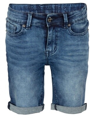 Indian Blue Jeans - BLUE DANN SHORT Used Dark Denim
