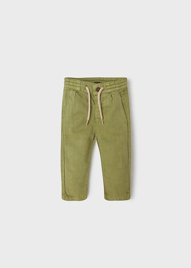 Mayoral - linen relax pant 24 Bayleaf