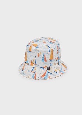 Mayoral - Reversible printed hat Clay