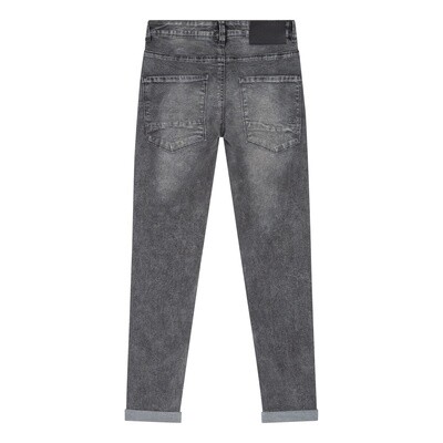 Indian Blue Jeans - Grey Ryan Skinny Fit Used Grey Denim