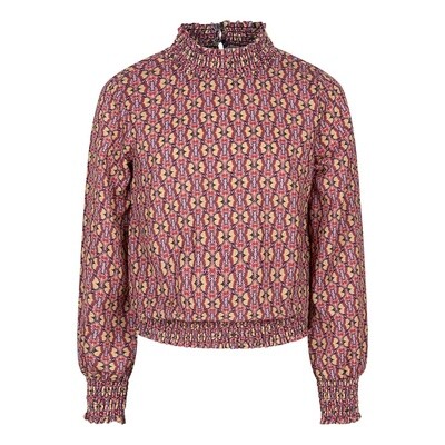 Indian Blue Jeans - Shirt LS Fancy AOP Gold