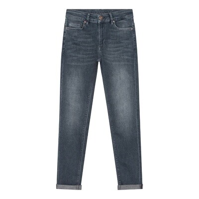 Indian Blue Jeans - Blue Grey Jay Tapered Fit Dark Blue Grey Denim