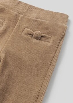 Mayoral -Basic cord knit trousers Camel