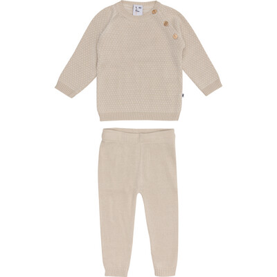 Klein Baby -Organic Knitted set Beige/Sand KN110