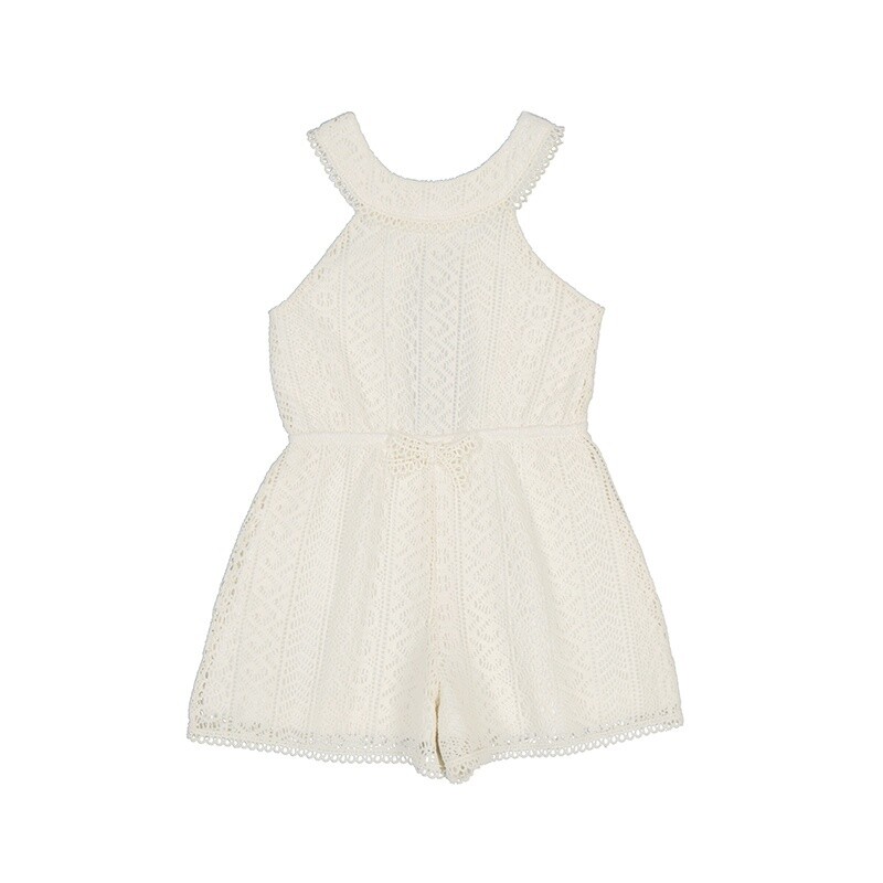 Mayoral - Guipure romper 3862 Chickpea