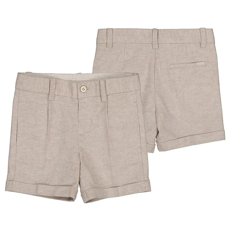 Mayoral - Linen dressy shorts 1237 Coconut