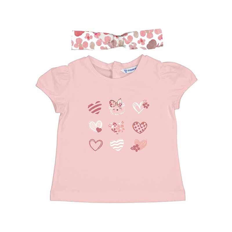 Mayoral - S/s t-shirt w/ headband 1007 Cake
