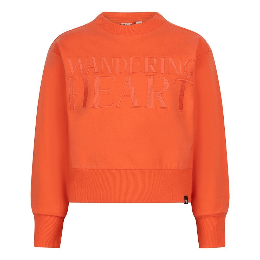 Indian Blue Jeans - Sweater Wandering Heart Koraal