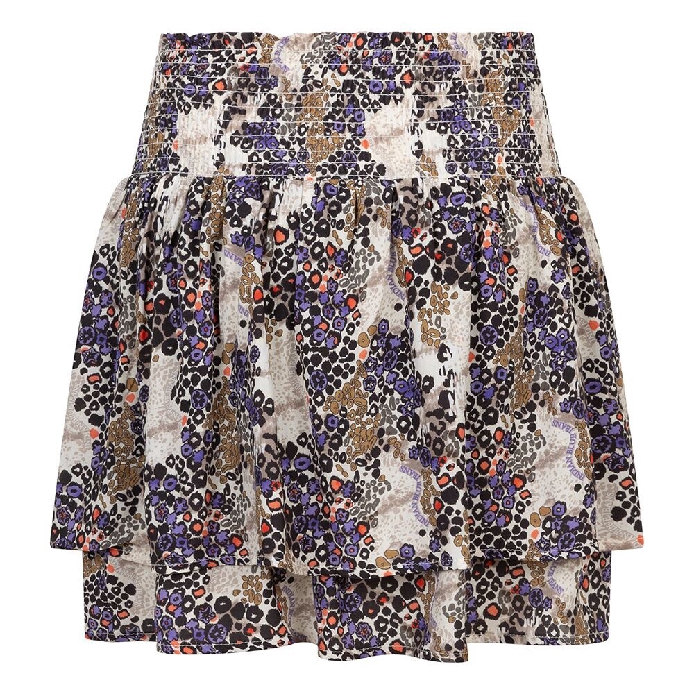 Indian Blue Jeans - Leopard Ruffle Skirt Beige