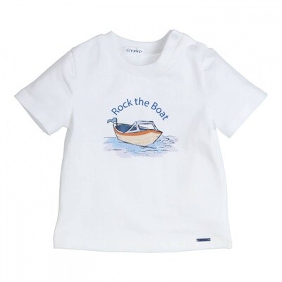 Gymp  T-shirt Aerobic Rock the Boat White 353-4427-20