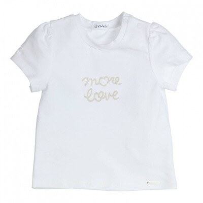Gymp  T-shirt Aerobic More love White 353-4361-10