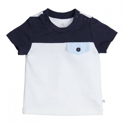 Gymp  T-shirt Aerobic Dark Blue - White 353-4306-21