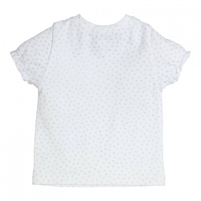 Gymp  T-shirt Sofia White - Silver 353-4367-11