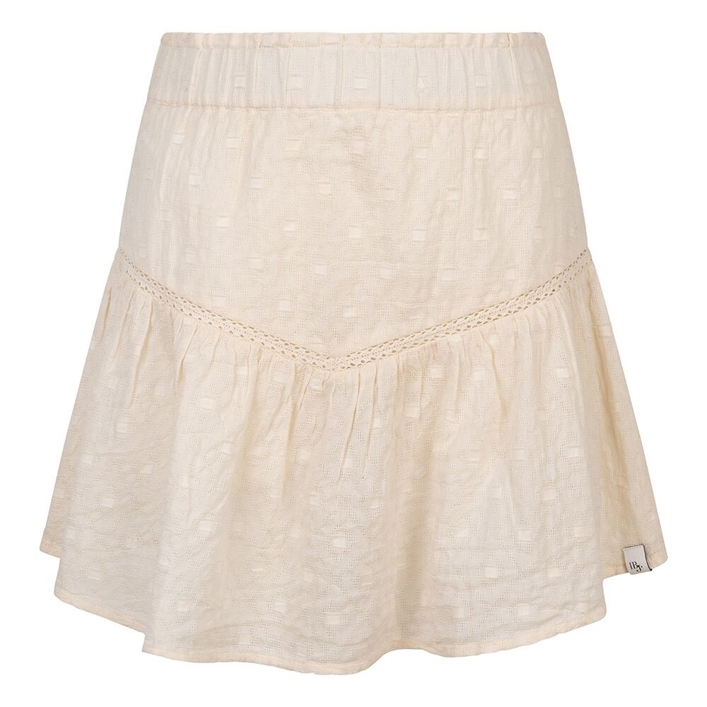 Indian Blue Jeans - Lace Ruffle Skirt Beige
