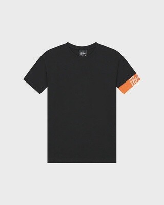 Malelions Junior Captain T-Shirt 2.0 MJ1-SS24-25 Black/Orange