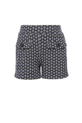 Looxs - 10Sixteen jaquard pattern shorts blauw