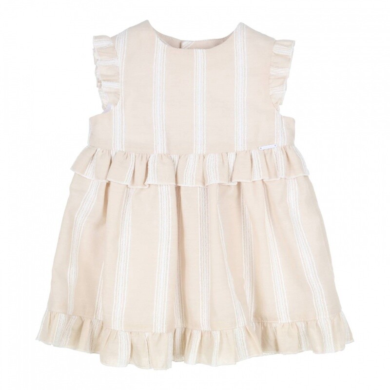 Gymp  Pinafore Romina Beige - White 471-4214-10