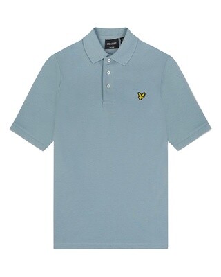 Lyle & Scott Plain Polo Shirt A19 Slate Blue