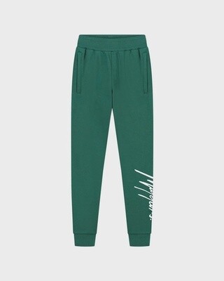 Malelions Junior Split Sweatpants MJ1-SS24-09 Dark Green/Mint
