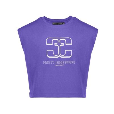 Frankie & Liberty Meisjes T-shirt Nora Tee FL24308 Purple Blue