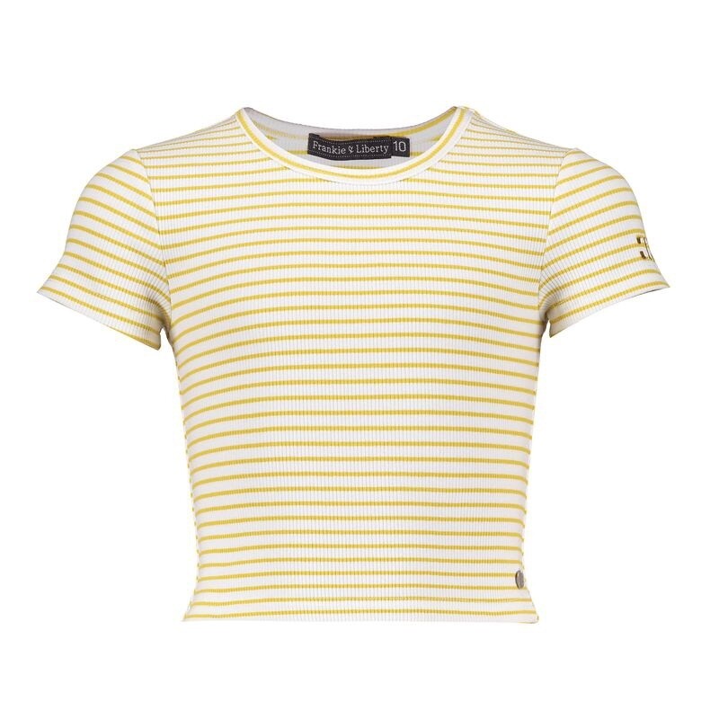 Frankie &amp; Liberty Meisjes T-shirt Nelly Tee  59 YELLOW STRIPE
