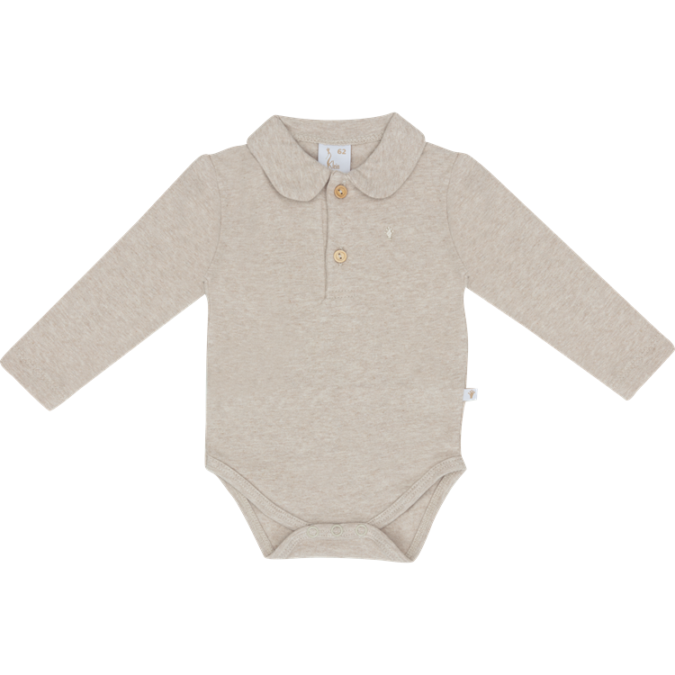 Klein Baby Polo Body Beige Melange KN116, Kleur: Beige, Maat: 50