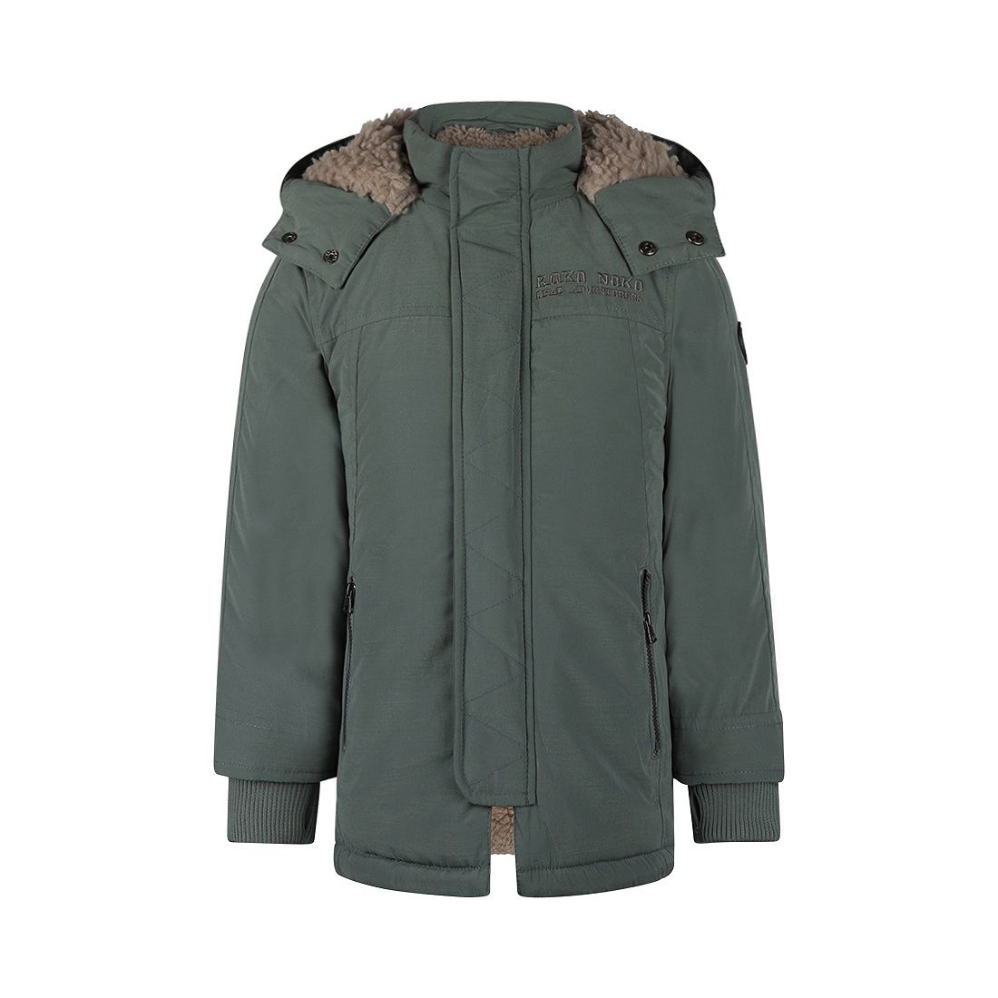 Koko Noko Jacket parka with hood water repellent Groen Q52864-37