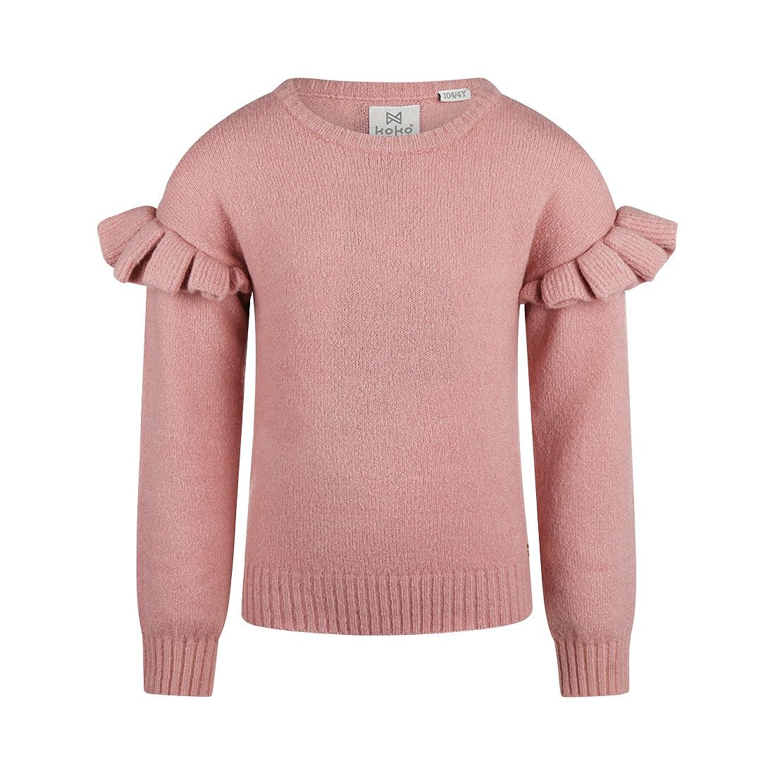 Koko Noko Sweater dropped shoulder Roze Q52977-37