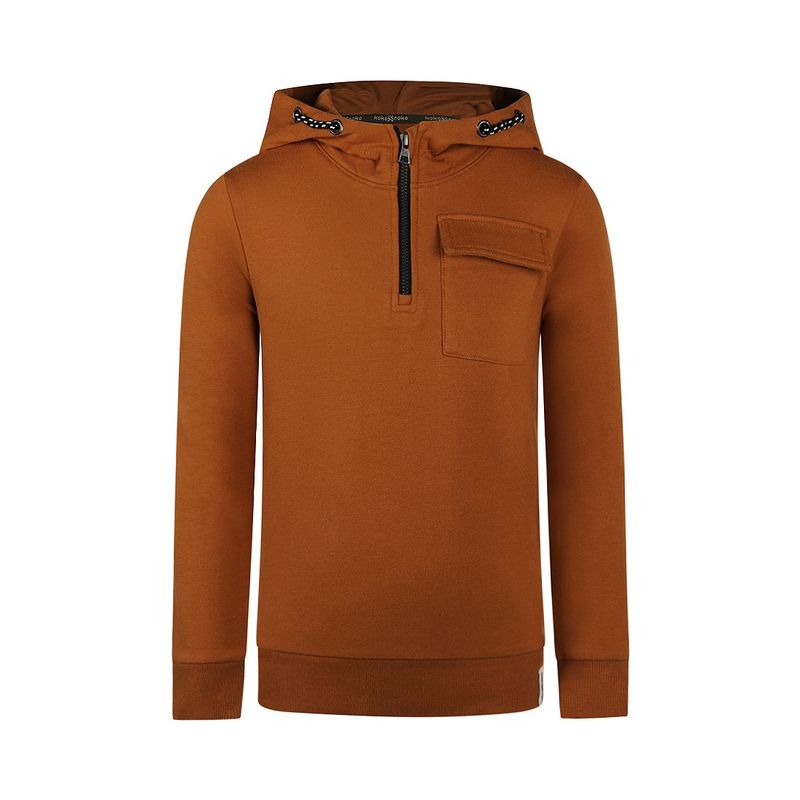 Koko Noko Sweater with hood Bruin Q52808-37