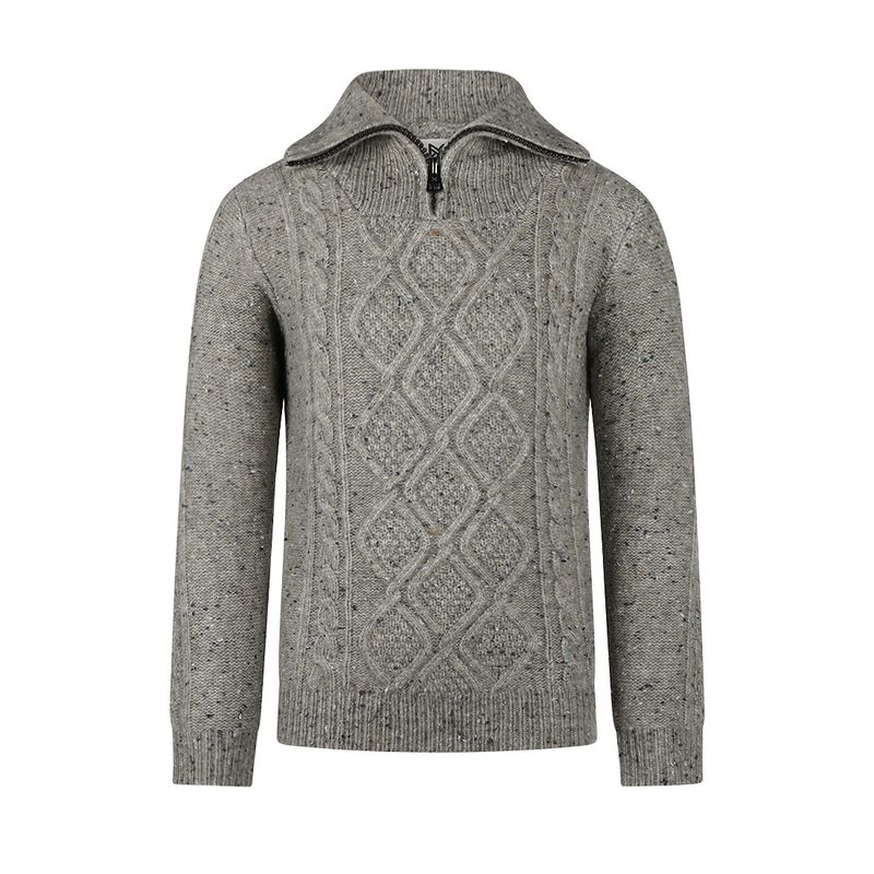 Koko Noko Sweater with collar Beige Q52825-37
