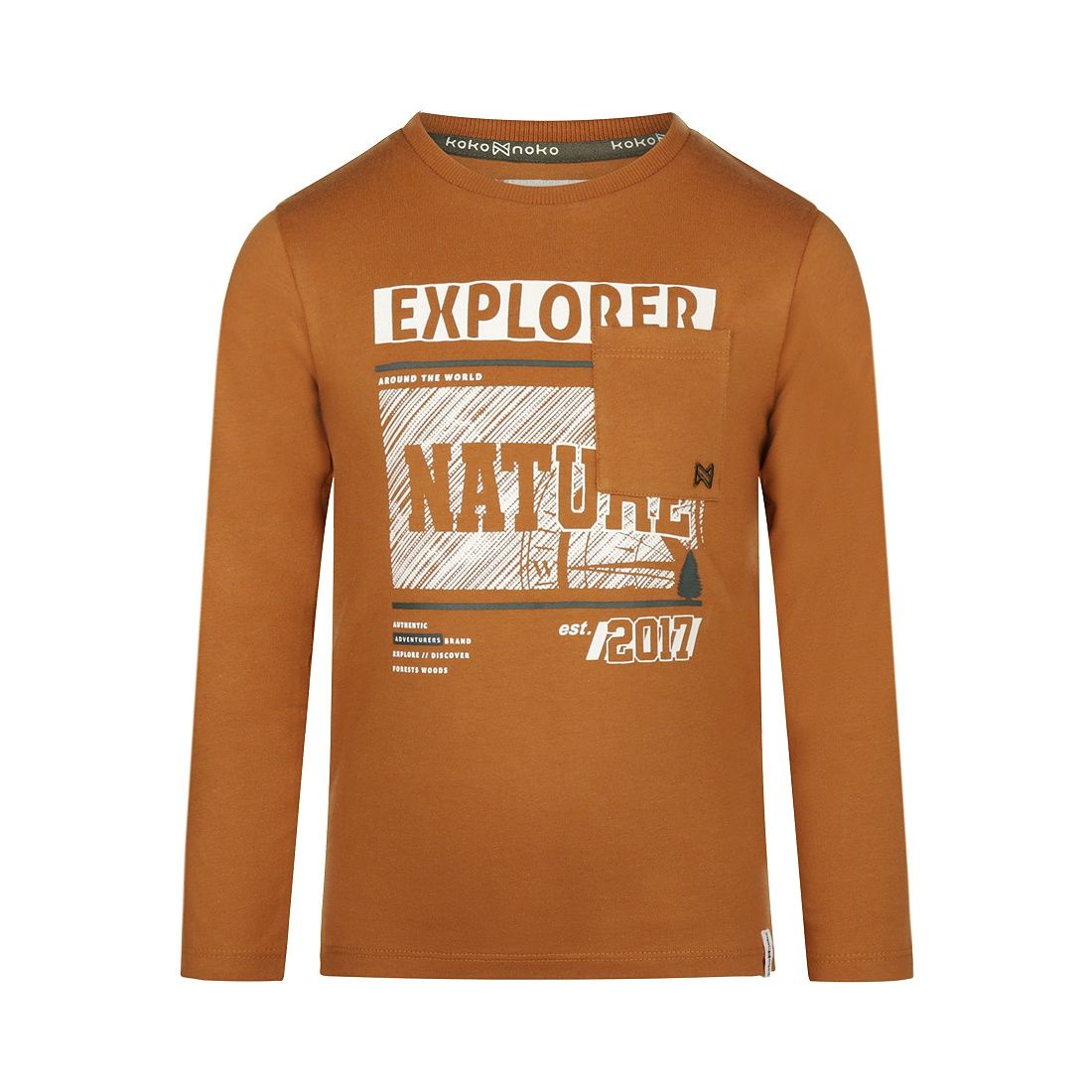 Koko Noko T-shirt ls Bruin Q52811-37