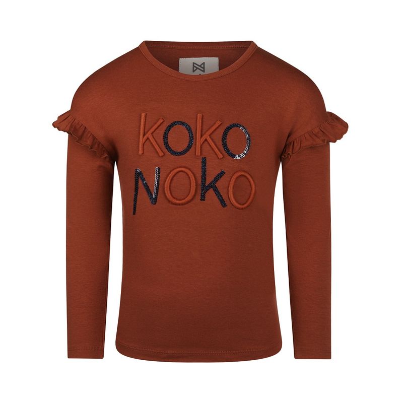 Koko Noko T-shirt ls Bruin Q52938-37
