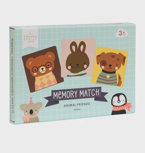 a little lovely company memory match spel: dierenvriendjes