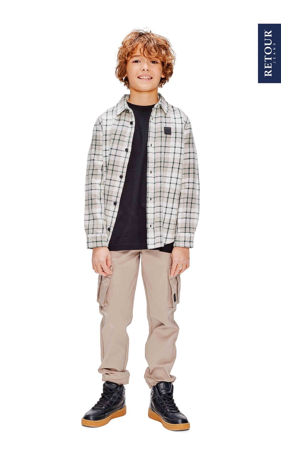Retour - Boris BOYS SHIRTS silk grey
